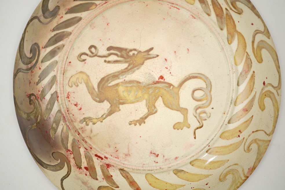 William De Morgan (1839-1917): A ruby lustre dish